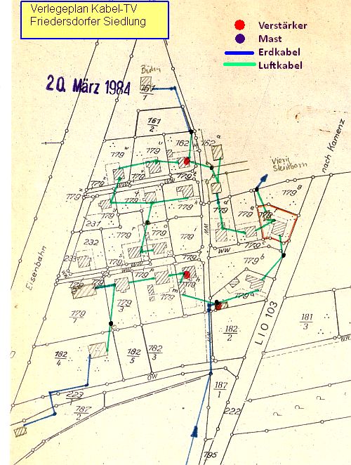 Kabelplan Stand: 06/1988